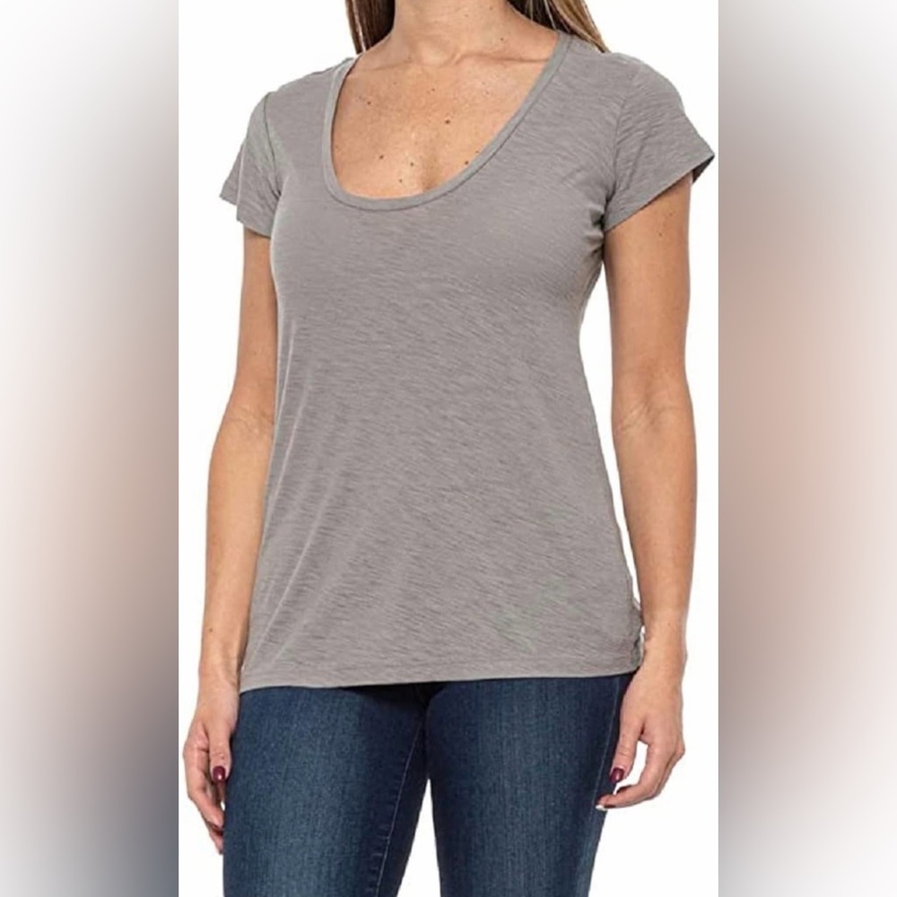 💙 James Perse Blue-Grey Round Neck Tee | Size 2 💙